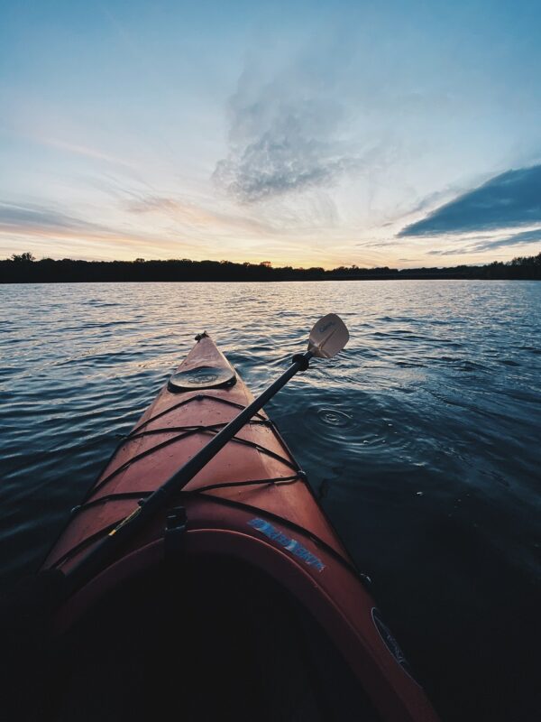 kayak, boat, paddle